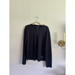 REI Co-op Quarter Zip Long Sleeve Pullover Top Mens Navy